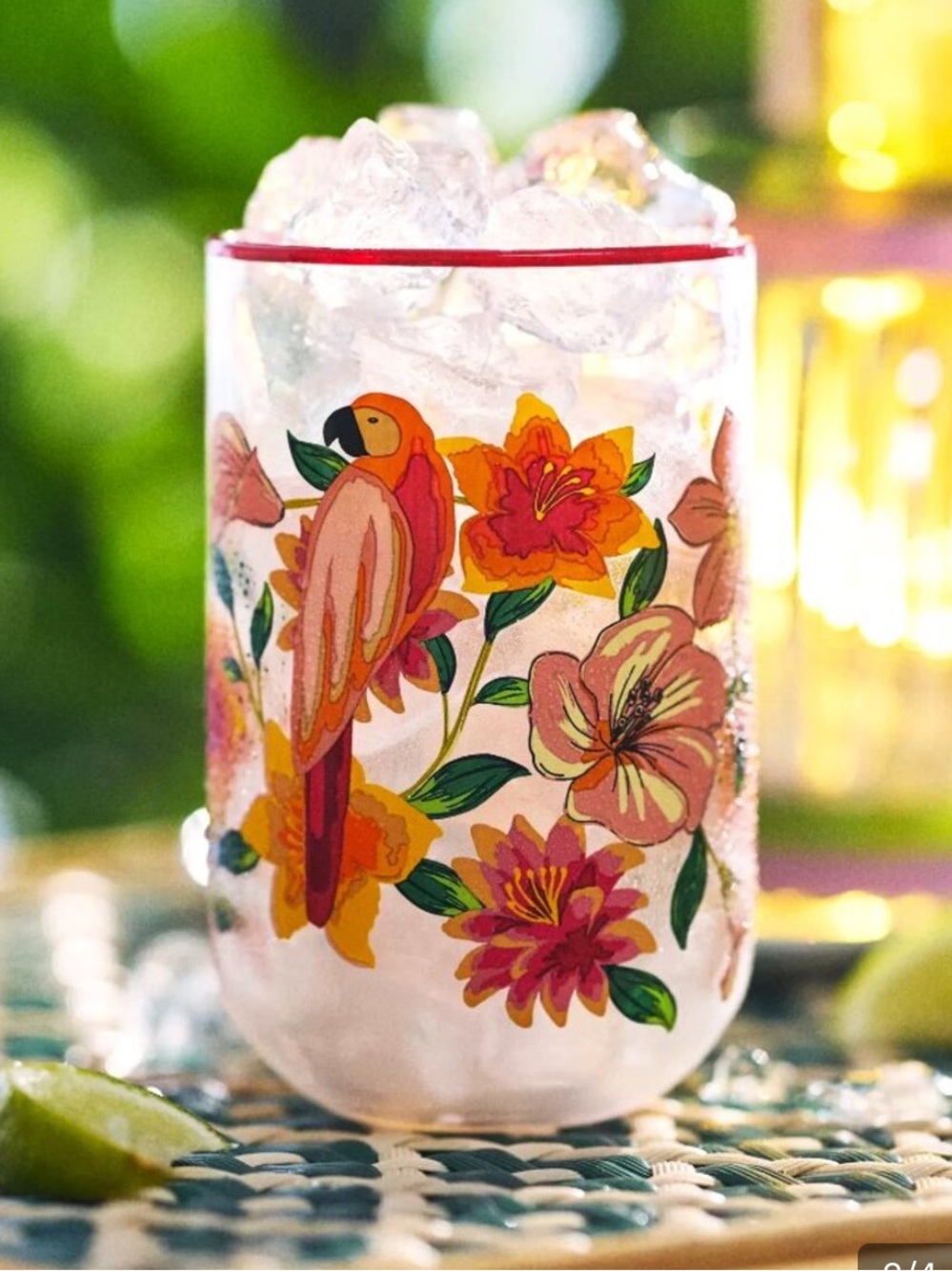 FARM RIO x Anthropologie Tropical Juice Glasses, NWT